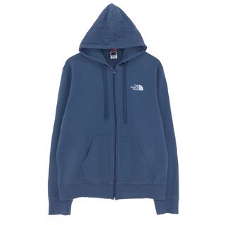 古着 ザノースフェイス THE NORTH FACE バックロゴ スウェットフルジップパーカー メンズL /eaa433706