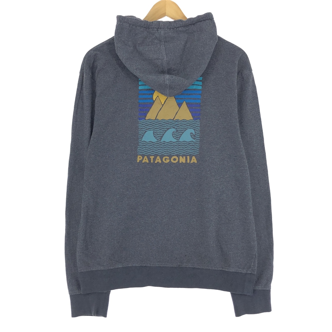 patagonia(パタゴニア)の古着 パタゴニア Patagonia 両面プリント スウェットフルジップパーカー メンズM /eaa433712 メンズのトップス(スウェット)の商品写真