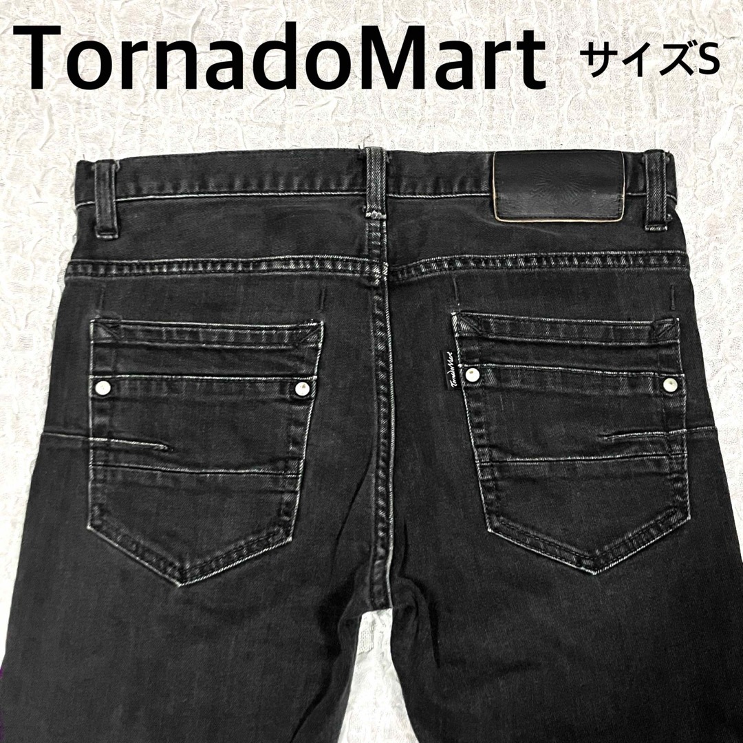 TORNADO MART(トルネードマート)のTornadoMart トルネードマート　ブラック　デニムパンツ　サイズS メンズのパンツ(デニム/ジーンズ)の商品写真