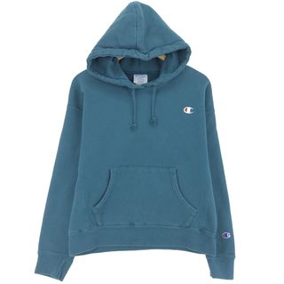 チャンピオン(Champion)の古着 チャンピオン Champion リバースウィーブ 復刻 単色タグ スウェットプルオーバーパーカー レディースL /eaa433807(トレーナー/スウェット)