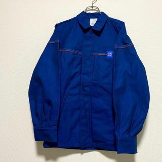 ヴィンテージ(VINTAGE)のユーロ古着　90s ワークジャケット　カバーオール　ジップアップ　企業物(カバーオール)