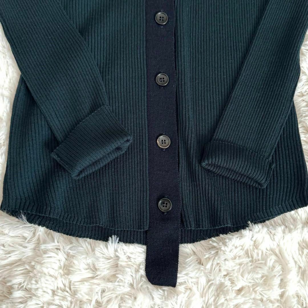 L'Appartement DEUXIEME CLASSE(アパルトモンドゥーズィエムクラス)の美品 L'Appartement COMMON WILD CARDIGAN 緑 レディースのトップス(カーディガン)の商品写真