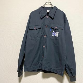 ヴィンテージ(VINTAGE)のユーロ古着　90s ワークジャケット　カバーオール　ボタン留　リブ袖　スペイン製(カバーオール)