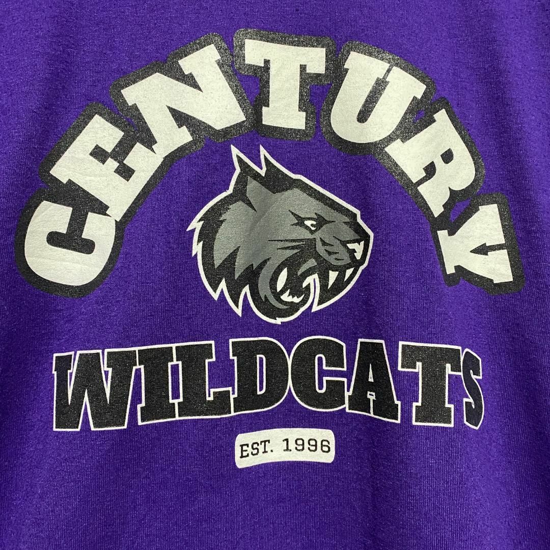 GILDAN(ギルタン)のアメリカ古着　Century Wildcats カレッジ 半袖 Ｔシャツ　F97 メンズのトップス(Tシャツ/カットソー(半袖/袖なし))の商品写真