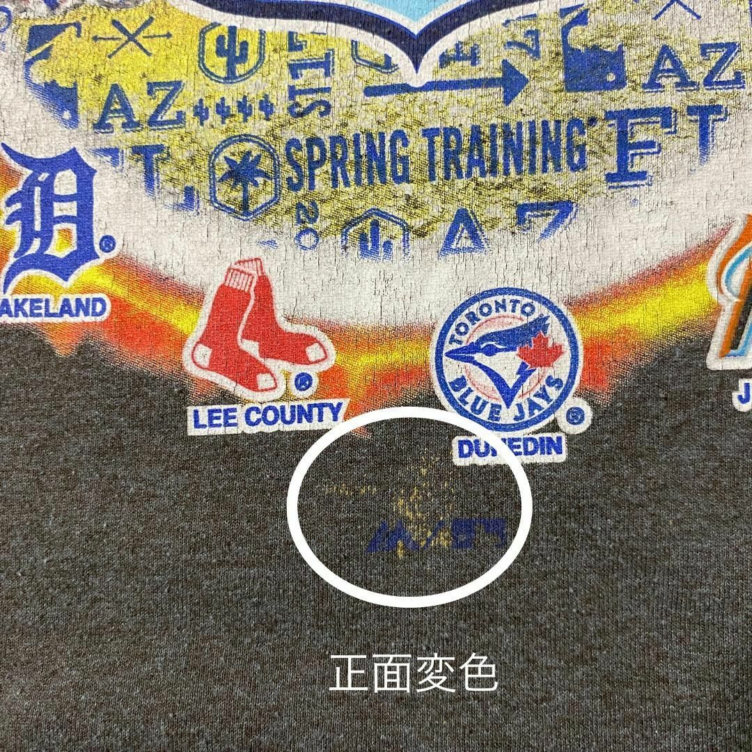 Majestic(マジェスティック)のアメリカ古着　MLB　メジャーリーグ　チームロゴ　半袖　Tシャツ　Q24 メンズのトップス(Tシャツ/カットソー(半袖/袖なし))の商品写真