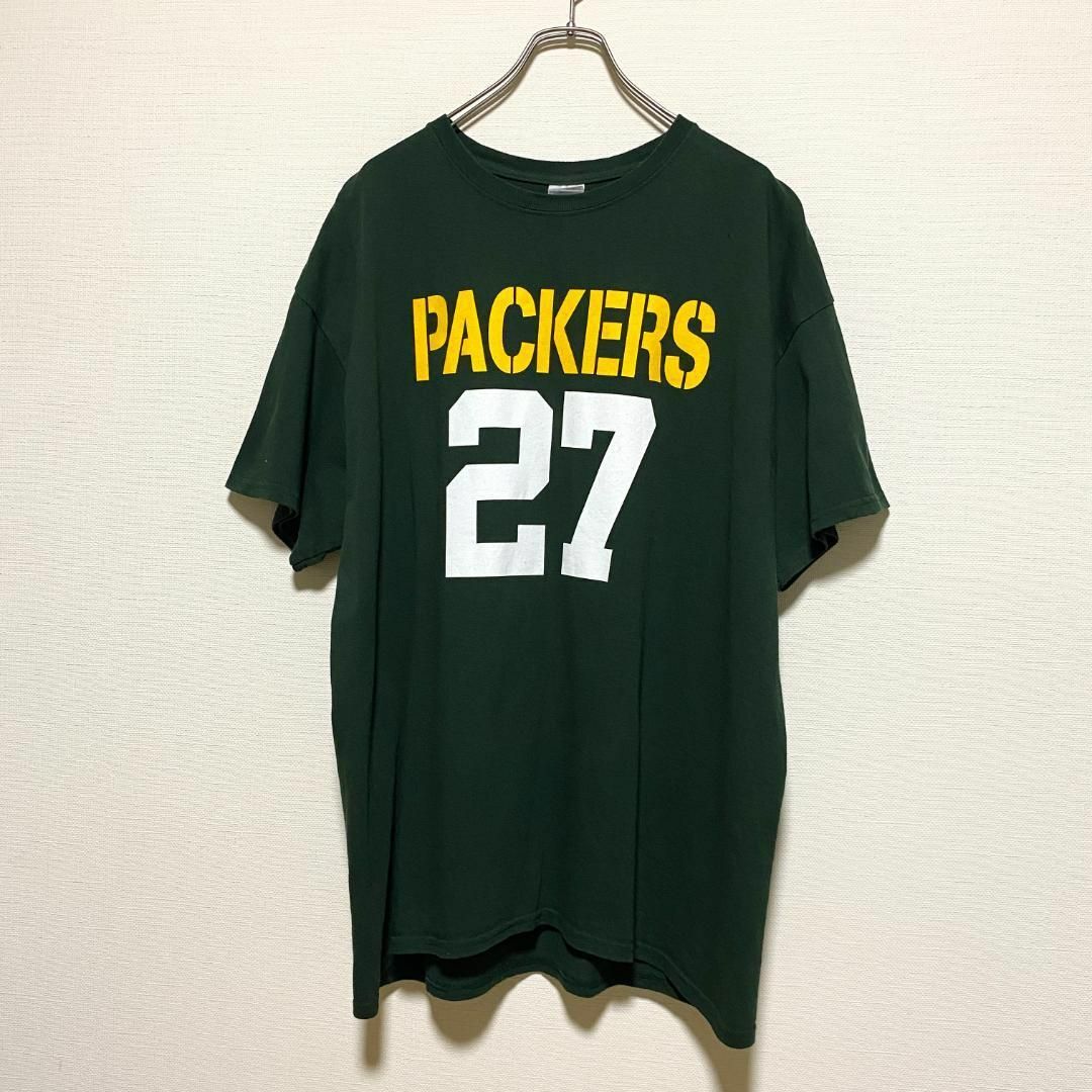 GILDAN(ギルタン)のアメリカ古着　NFL グリーンベイパッカーズ　エディ・レイシー　半袖　Tシャツ メンズのトップス(Tシャツ/カットソー(半袖/袖なし))の商品写真