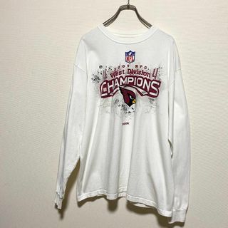 リーボック(Reebok)のアメリカ古着　00s ヴィンテージ　NFL カージナルス　長袖　Tシャツ　ロンT(Tシャツ/カットソー(七分/長袖))