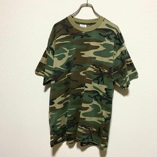 ヴィンテージ(VINTAGE)のアメリカ古着　90s 半袖　Tシャツ　カモ柄　迷彩　シングルステッチ　カナダ製(Tシャツ/カットソー(半袖/袖なし))