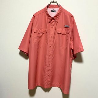 ヴィンテージ(VINTAGE)のアメリカ古着　フィッシングシャツ　半袖　シャツ　2XL HABIT Q61(シャツ)