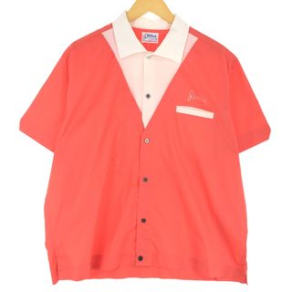 古着 70~80年代 ヒルトン HILTON ボウリングシャツ USA製 メンズXL ヴィンテージ /eaa428899(シャツ)