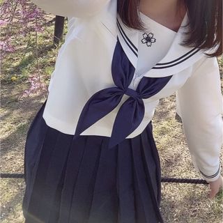 長袖　紺色セーラー服(コスプレ)