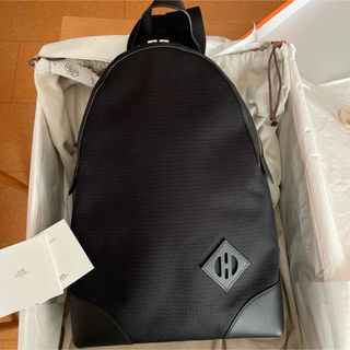 HERMES エルメス☆エルメス・オールバック☆バックパック☆黒☆Ｂ刻印☆箱付属