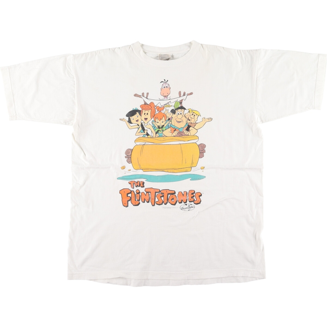 古着 ビッグサイズ 90年代 GALAXY THE FLINTSTONES 原始家族フリントストーン キャラクタープリントTシャツ メンズXXXXL /eaa431525 メンズのトップス(Tシャツ/カットソー(半袖/袖なし))の商品写真