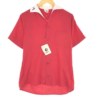 古着 デッドストック 70年代 キングルイ King Louie オープンカラー ボウリングシャツ USA製 メンズS ヴィンテージ /eaa431965(シャツ)