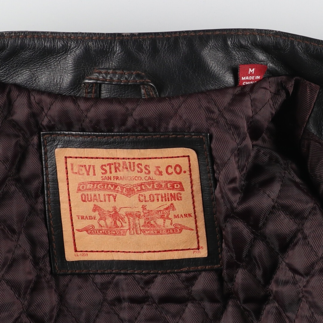 Levi's(リーバイス)の古着 リーバイス Levi's シングルライダースジャケット メンズM /eaa431975 メンズのジャケット/アウター(レザージャケット)の商品写真