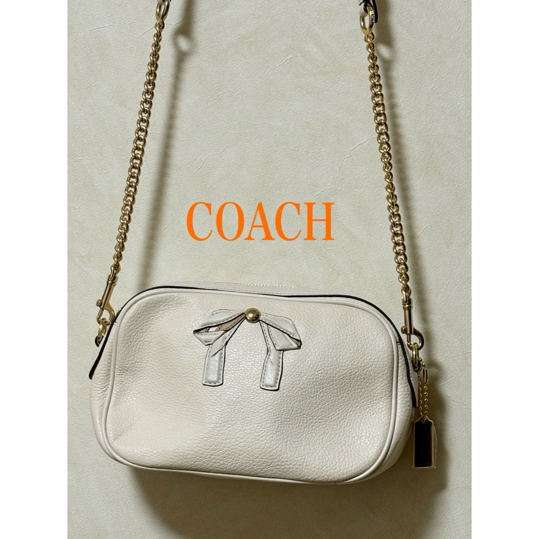 COACH(コーチ)の未使用　COACH オールレザー　斜めがけショルダーバック レディースのバッグ(ショルダーバッグ)の商品写真