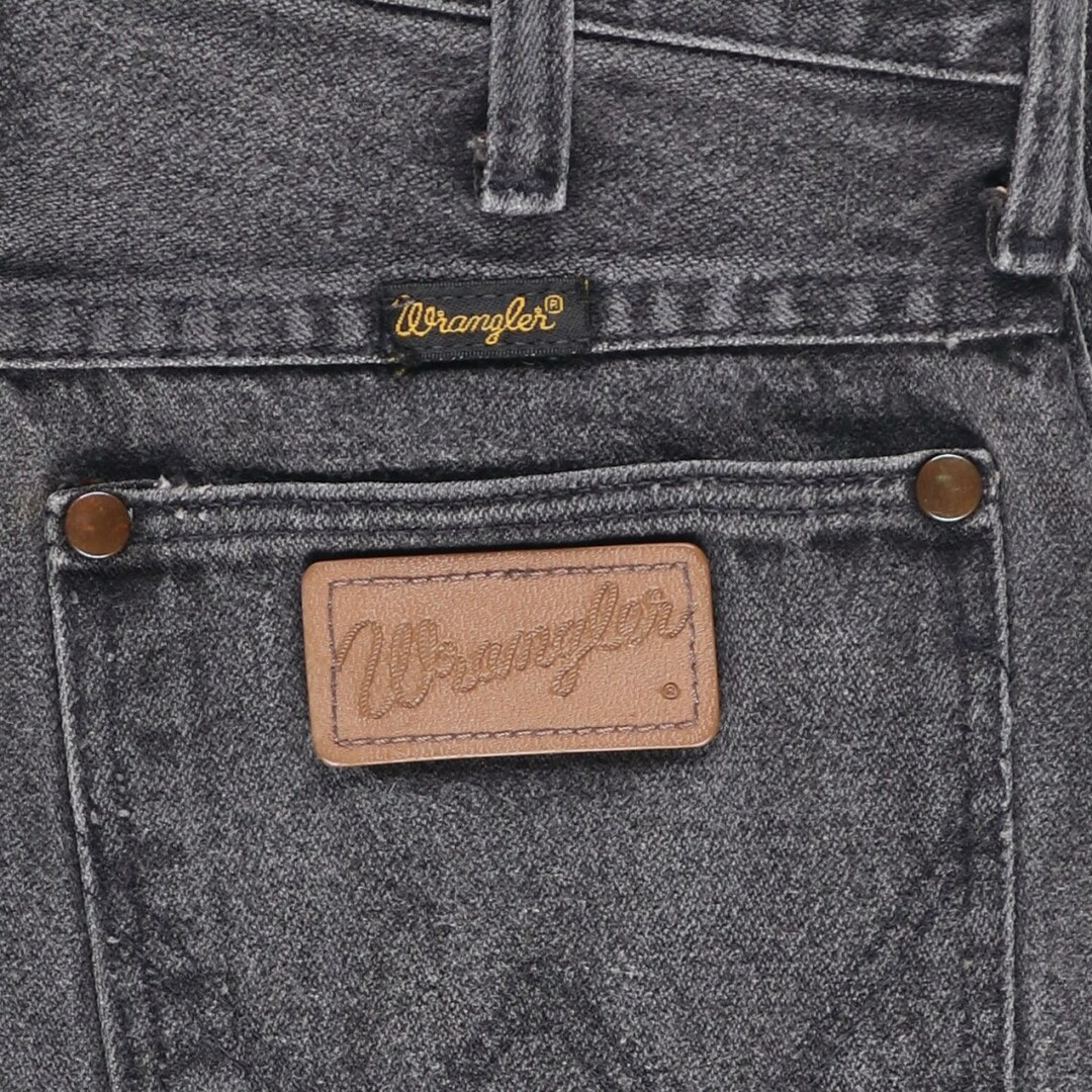 Wrangler(ラングラー)の古着 80年代 ラングラー Wrangler 13MBKG ブラックデニムパンツ USA製 レディースL(w27) ヴィンテージ /eaa423398 レディースのパンツ(デニム/ジーンズ)の商品写真