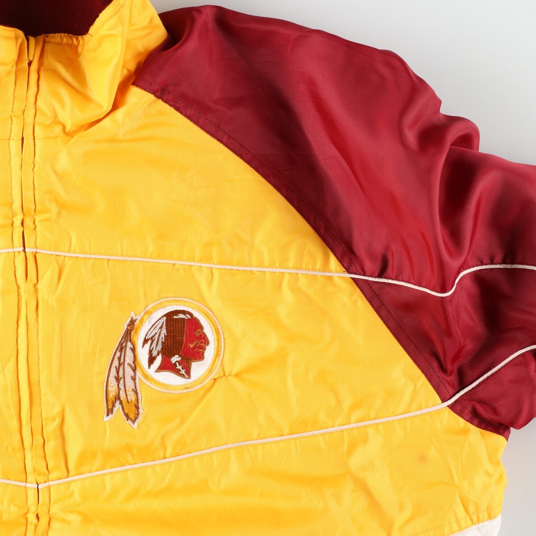 古着 NFL NFL WASHINGTON REDSKINS ワシントンレッドスキンズ リバーシブル ナイロンxフリースジャケット メンズL /eaa423772 メンズのジャケット/アウター(その他)の商品写真