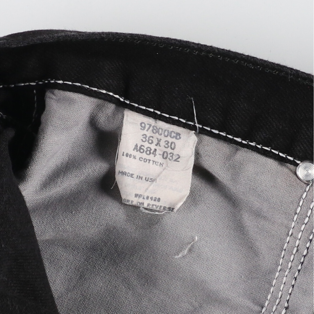 Wrangler(ラングラー)の古着 90年代 ラングラー Wrangler ブラックデニム ストレートデニムパンツ USA製 メンズw36 ヴィンテージ /eaa426572 メンズのパンツ(デニム/ジーンズ)の商品写真