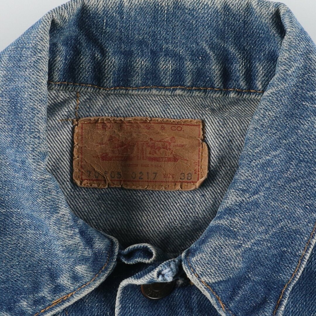 Levi's(リーバイス)の古着 70年代 リーバイス Levi's 70505-0217 デニムジャケット Gジャン USA製 メンズM ヴィンテージ /eaa426776 メンズのジャケット/アウター(Gジャン/デニムジャケット)の商品写真