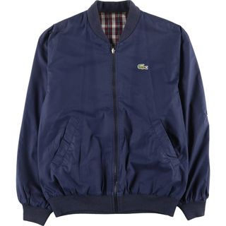 ラコステ(LACOSTE)の古着 80年代 ラコステ LACOSTE CHEMISE フレンチラコステ チェック柄 リバーシブル スイングトップ スポーツジャケット フランス製 メンズM ヴィンテージ /eaa427488(その他)