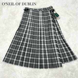 オニールオブダブリン(O'NEIL of DUBLIN)の新品タグ付 O'NEIL OF DUBLIN ローウエストプリーツラップスカート(ロングスカート)