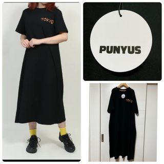 プニュズ(PUNYUS)の新品　タグ付き　TOKYO punyus プニュズ　ワンピース　4 黒(ロングワンピース/マキシワンピース)