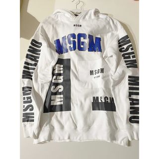 MSGM - MSGM MIX LOGO SWEAT SHIRT ホワイト Sサイズ