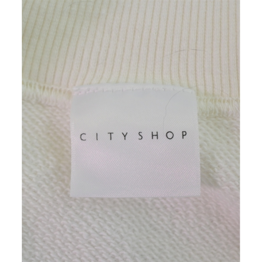 CITYSHOP(シティショップ)のCITYSHOP シティーショップ Tシャツ・カットソー F 白 【古着】【中古】 レディースのトップス(カットソー(半袖/袖なし))の商品写真