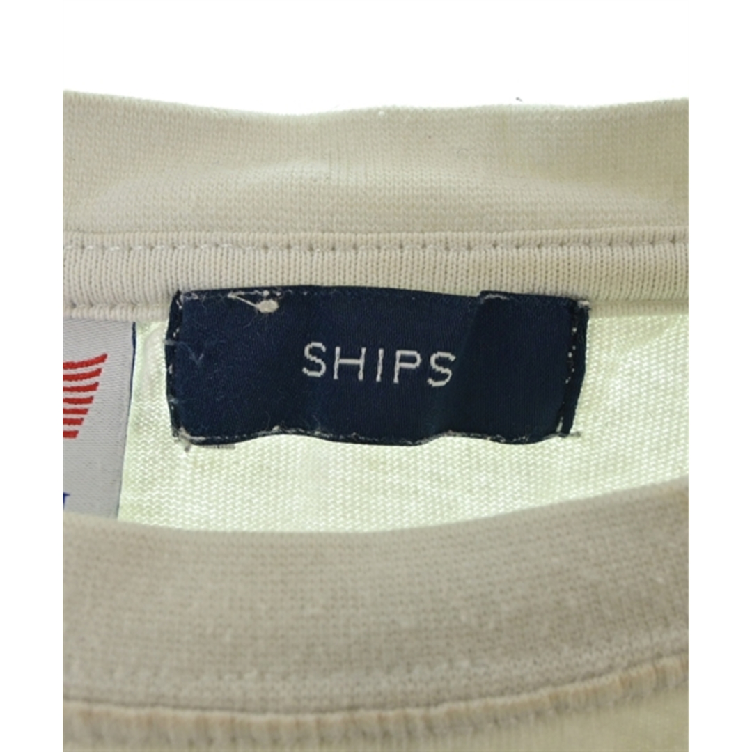 SHIPS(シップス)のSHIPS シップス Tシャツ・カットソー S オフホワイト 【古着】【中古】 レディースのトップス(カットソー(半袖/袖なし))の商品写真
