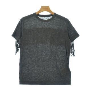 サカイ(sacai)のsacai サカイ Tシャツ・カットソー 1(S位) グレー 【古着】【中古】(カットソー(半袖/袖なし))