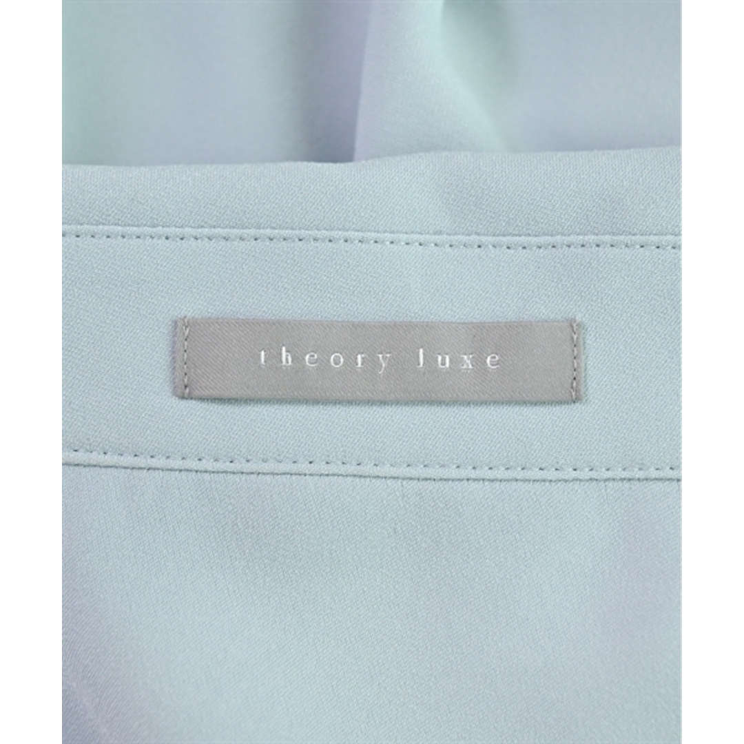 Theory luxe(セオリーリュクス)のtheory luxe セオリーリュクス ブラウス 38(M位) 水色 【古着】【中古】 レディースのトップス(シャツ/ブラウス(長袖/七分))の商品写真