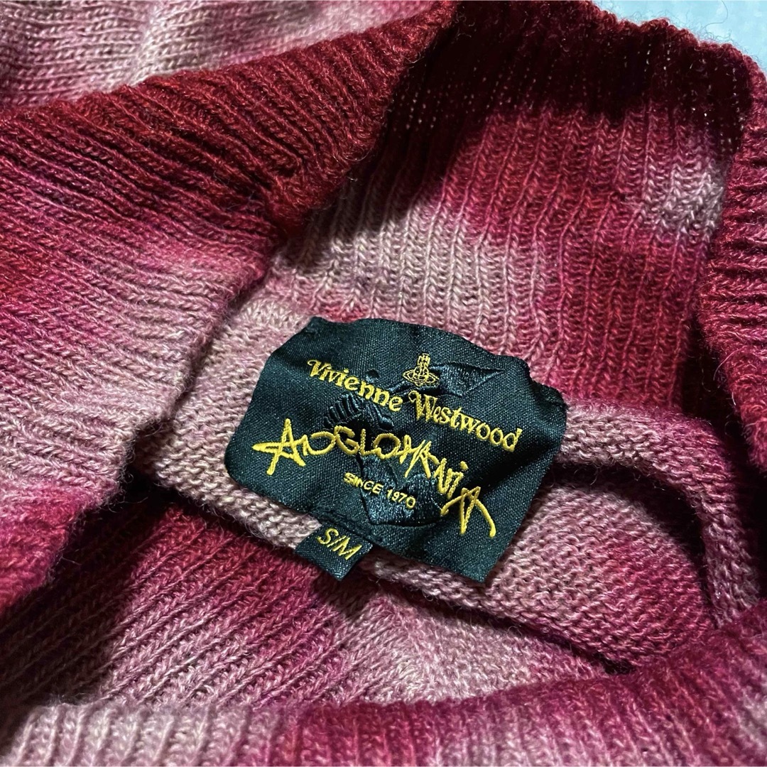 ANGLOMANIA（Vivienne Westwood）(アングロマニア)のヴィヴィアンウエストウッド【美品】《希少》むら染め ラブ ハート 長袖 ニット レディースのトップス(ニット/セーター)の商品写真