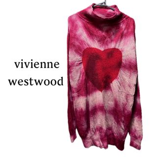 アングロマニア(ANGLOMANIA（Vivienne Westwood）)のヴィヴィアンウエストウッド【美品】《希少》むら染め ラブ ハート 長袖 ニット(ニット/セーター)