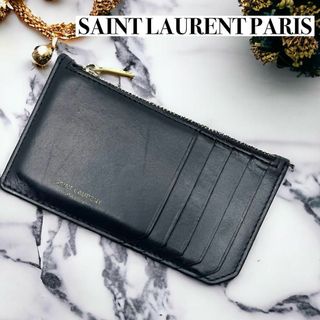 Saint Laurent - 美品★サンローランパリ フラグメントケース カードケース レザー ブラック