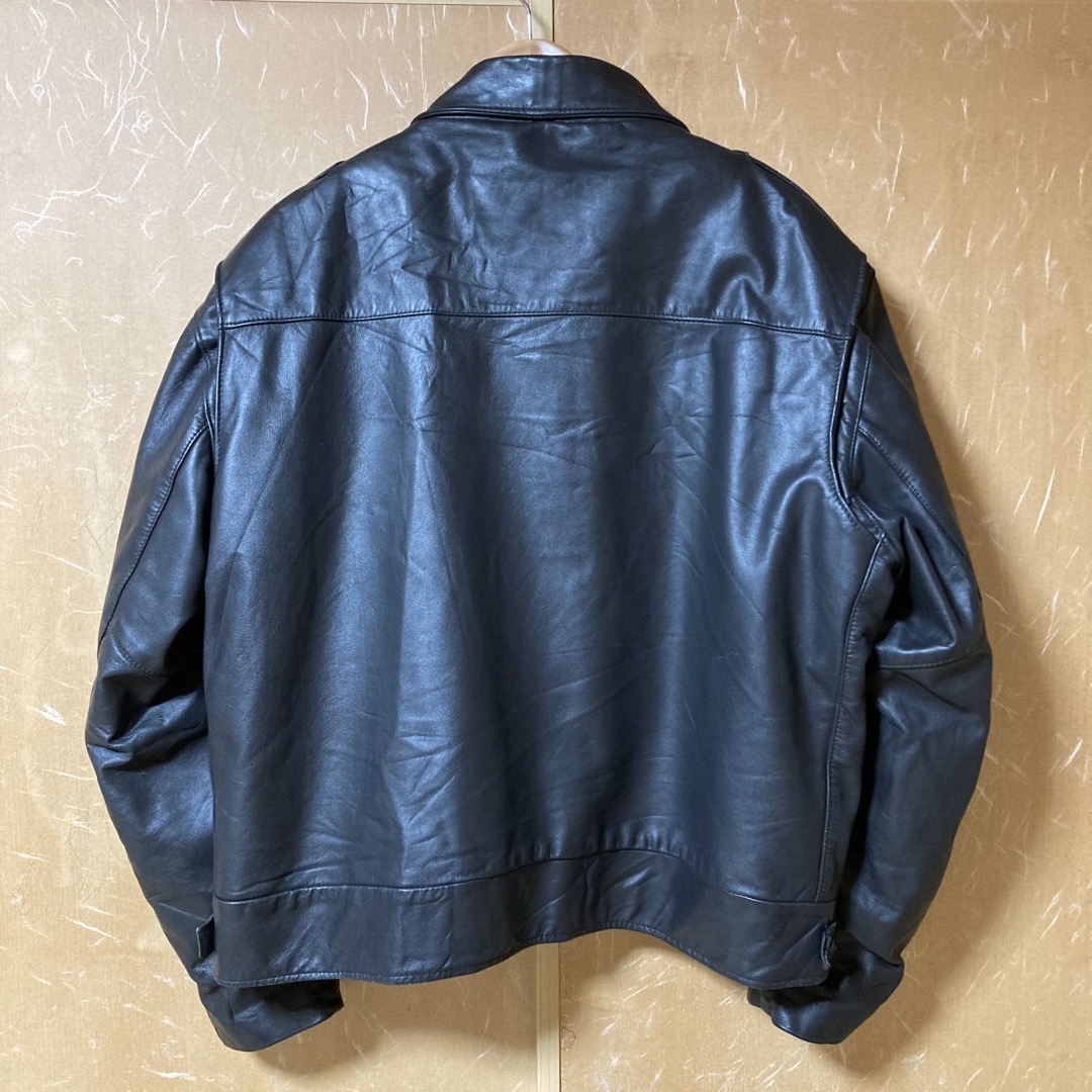 VINTAGE(ヴィンテージ)の80s USA製 TAYLOR'S LEATHER ポリスマンジャケット 実物 メンズのジャケット/アウター(レザージャケット)の商品写真