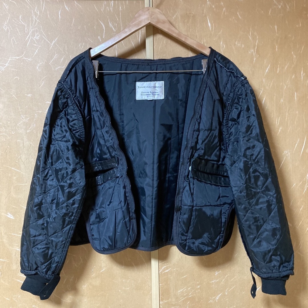 VINTAGE(ヴィンテージ)の80s USA製 TAYLOR'S LEATHER ポリスマンジャケット 実物 メンズのジャケット/アウター(レザージャケット)の商品写真