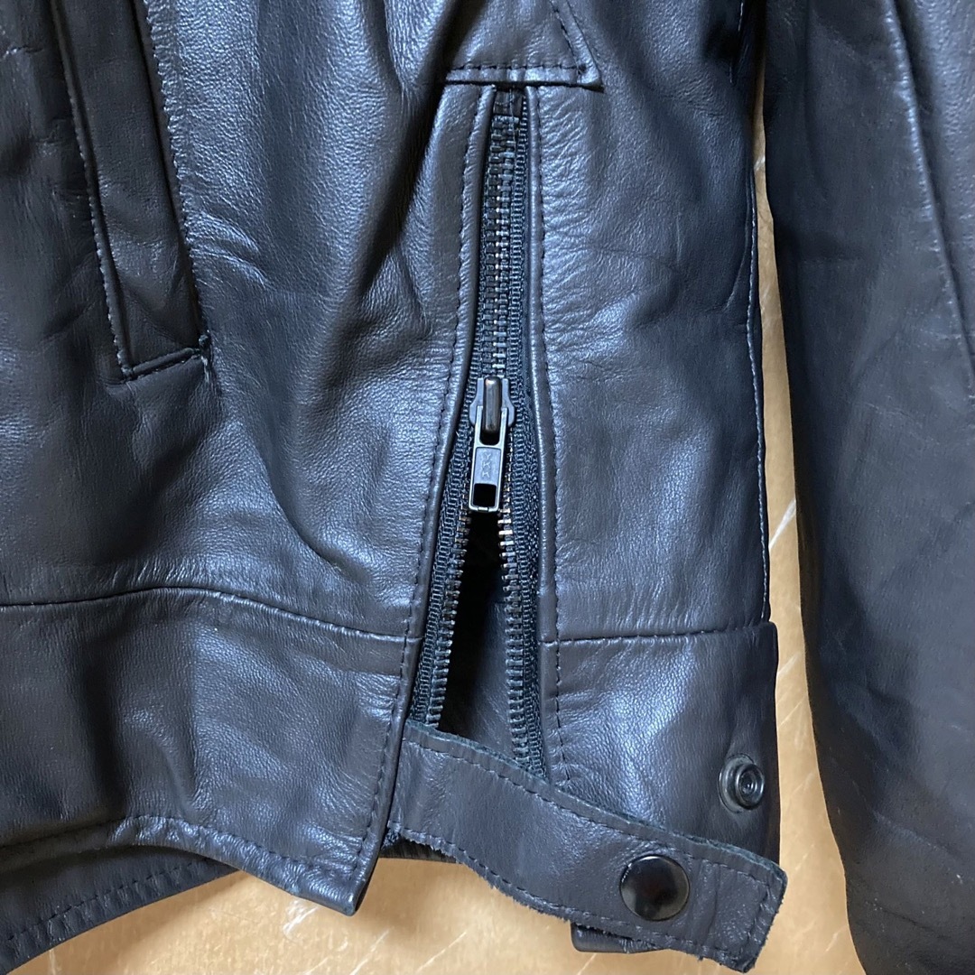 VINTAGE(ヴィンテージ)の80s USA製 TAYLOR'S LEATHER ポリスマンジャケット 実物 メンズのジャケット/アウター(レザージャケット)の商品写真