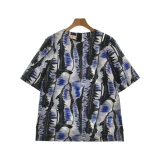 マルニ(Marni)のMARNI マルニ ブラウス -(M位) グレーx白x黒等(総柄) 【古着】【中古】(シャツ/ブラウス(長袖/七分))