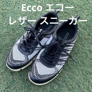 エコー(ECCO)のEcco エコー レザー スニーカー サイズ37 23.5cm(スニーカー)