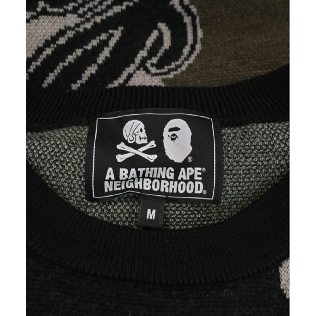 NEIGHBORHOOD(ネイバーフッド)のNEIGHBORHOOD ニット・セーター M カーキxベージュx黒等(総柄) 【古着】【中古】 メンズのトップス(ニット/セーター)の商品写真