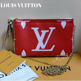 ルイヴィトン(LOUIS VUITTON)のLOUIS VUITTON  チェーンバッグ/ドゥーブルジップ(ショルダーバッグ)