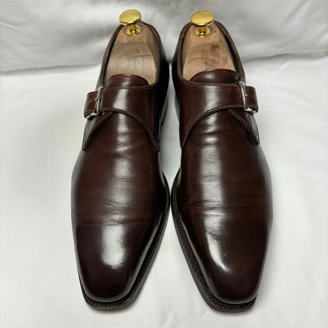 Santoni(サントーニ)の【希少】SANTONI × BEAMS F別注 7631 シングルモンク UK5 メンズの靴/シューズ(ドレス/ビジネス)の商品写真