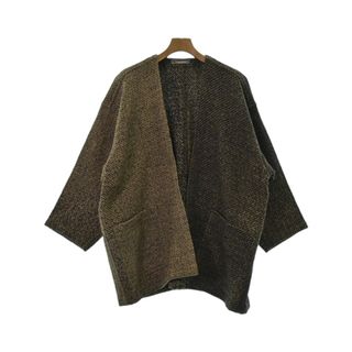 イッセイミヤケ(ISSEY MIYAKE)のISSEY MIYAKE ブルゾン（その他） 9(XXL位) 茶x黒(総柄) 【古着】【中古】(その他)