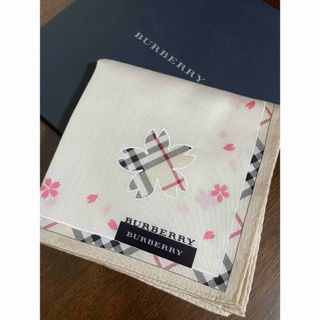 バーバリー(BURBERRY)のバーバリー🌸レア柄🌸人気色🌸ノバチェック🌸さくら🌸ハンカチ(ハンカチ)