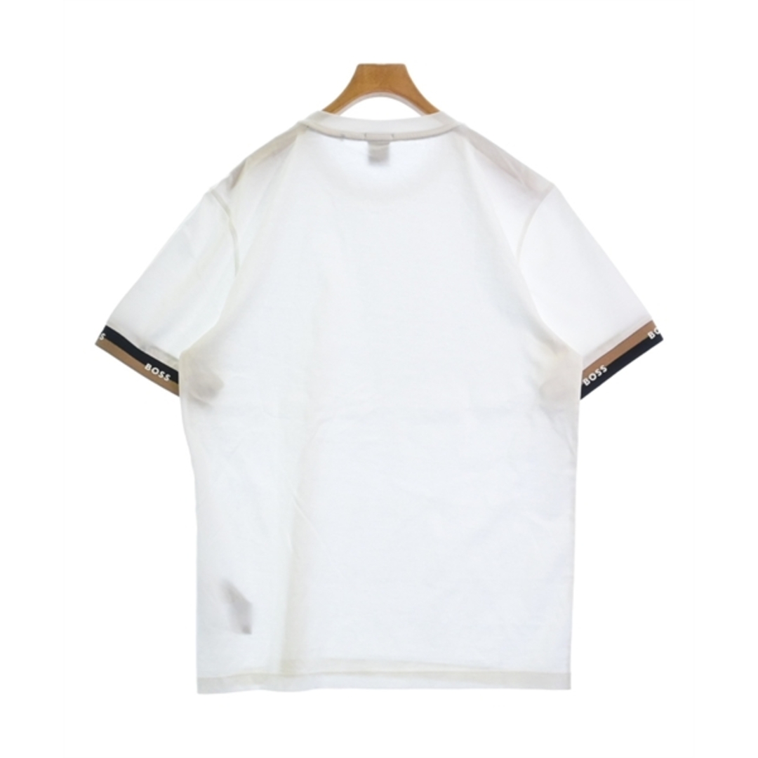 HUGO BOSS(ヒューゴボス)のHUGO BOSS ヒューゴボス Tシャツ・カットソー XL 白x黒xベージュ 【古着】【中古】 メンズのトップス(Tシャツ/カットソー(半袖/袖なし))の商品写真