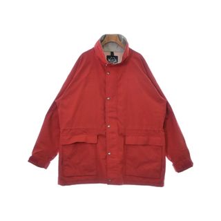 ウールリッチ(WOOLRICH)のWOOLRICH ウールリッチ マウンテンパーカー -(XL位) 赤xグレー 【古着】【中古】(マウンテンパーカー)