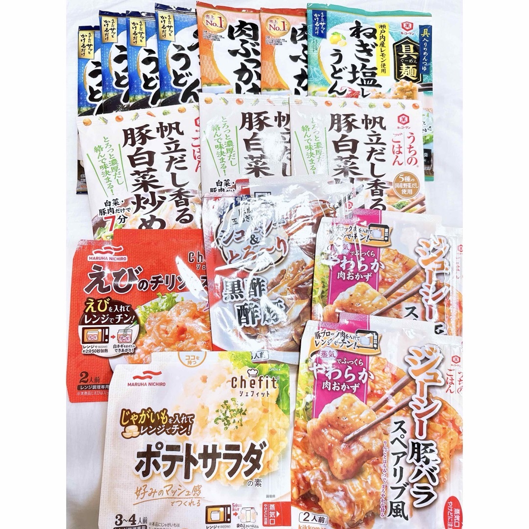 キッコーマン(キッコーマン)の【早い者勝ち】レトルト まとめ売り レンジ　うちのごはん　具麺　シェフィット 食品/飲料/酒の加工食品(レトルト食品)の商品写真