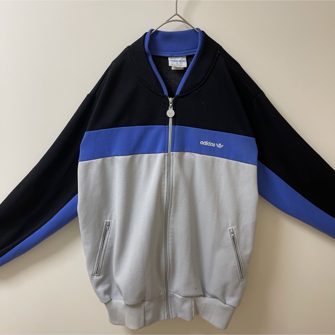 adidas - 70s美品XL】アディダス刺繍トラックジャケット古着 adidas - 70s美品XL】アディダス刺繍トラックジャケット古着