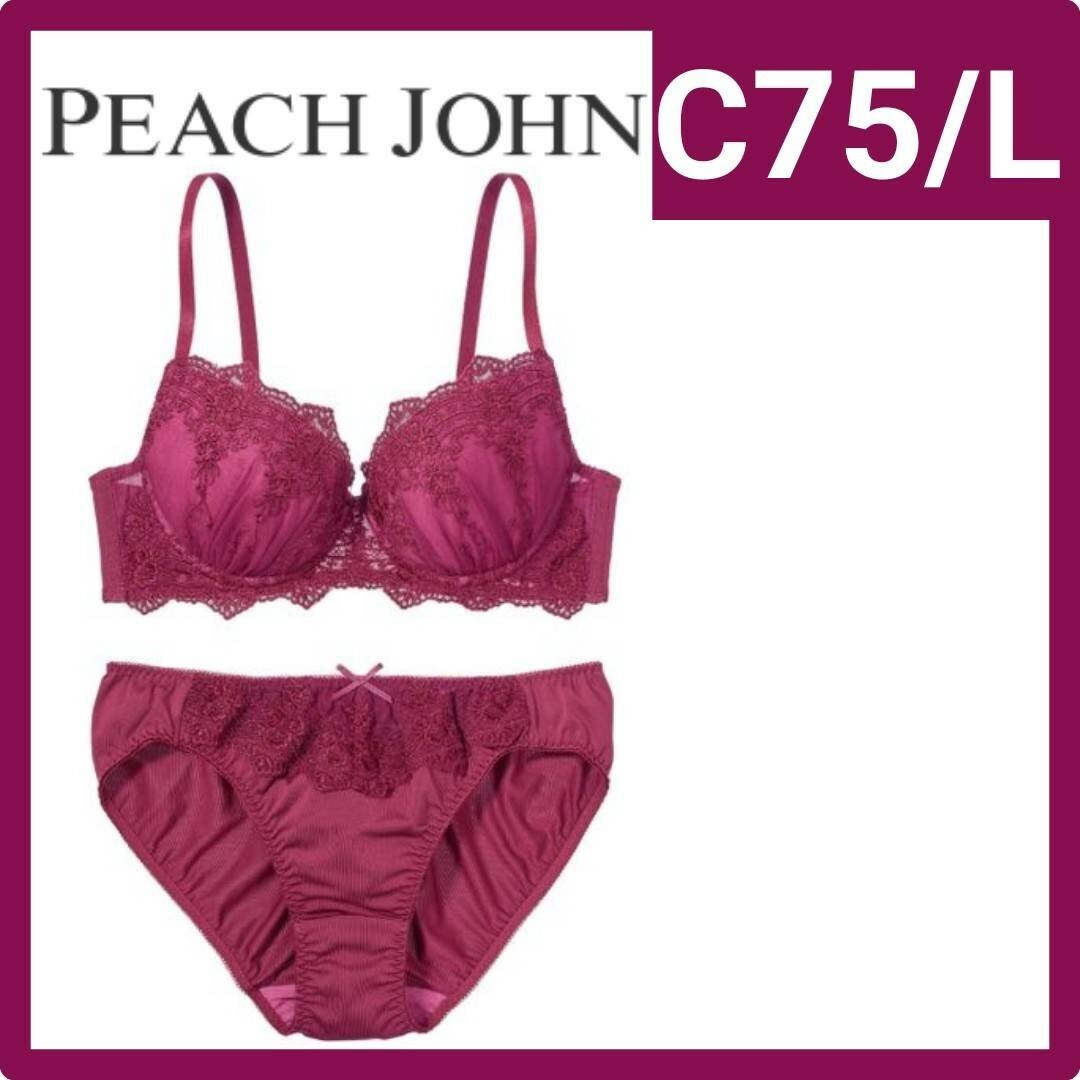 PEACH JOHN(ピーチジョン)のPeach john クラシカルブーケブラ ショーツC75L レディースの下着/アンダーウェア(ブラ&ショーツセット)の商品写真
